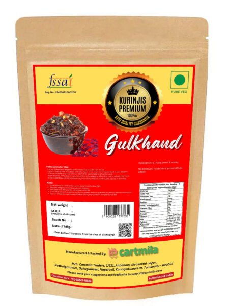 Kurinjis premium Gulkhand (Rose petals soaked in Honey) 400 gm