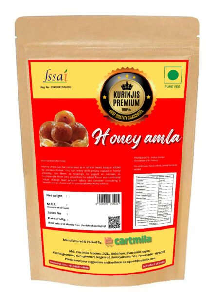 Kurinjis premium Honey Amla (Gooseberry soaked in Honey) 400 G