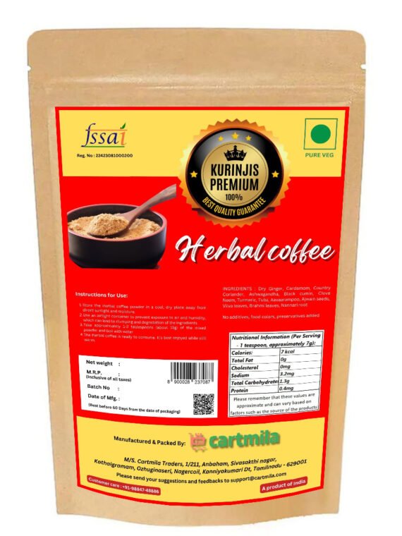 Kurinjis Premium Herbal coffee (Mooligai coffee) 400 gm